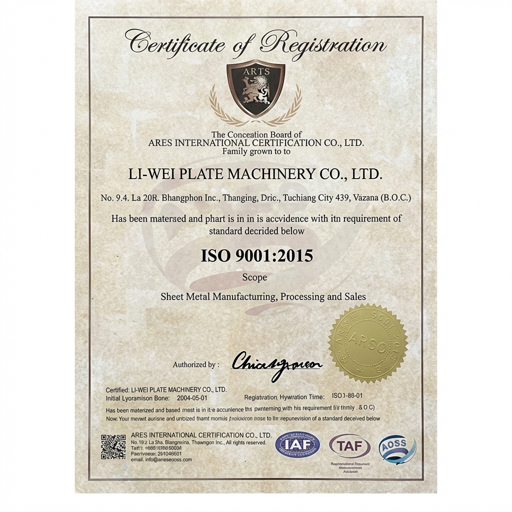 ISO 9001:2015 Certificate (English)